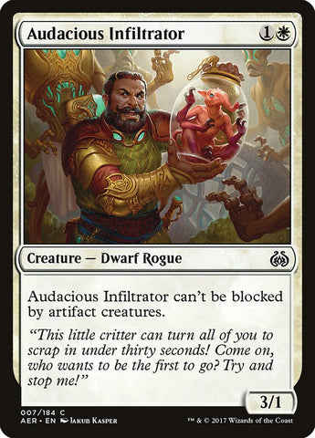 Audacious Infiltrator [Aether Revolt] Magic: The Gathering