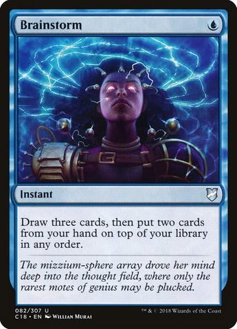 Brainstorm [Commander 2018] Magic: The Gathering
