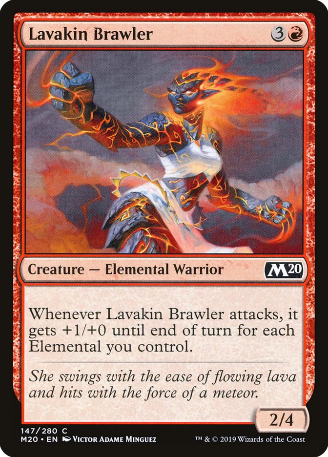 Lavakin Brawler [Core Set 2020] Magic: The Gathering
