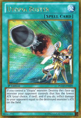 Utopia Buster [PGLD-EN009] Gold Secret Rare Yu-Gi-Oh!
