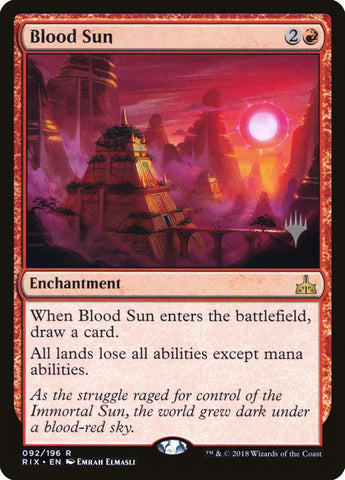 Blood Sun (Promo Pack) [Rivals of Ixalan Promos] Magic: The Gathering