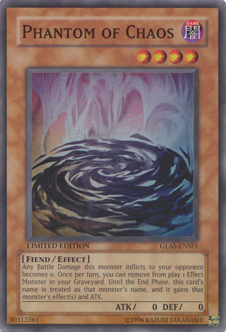 Phantom of Chaos [GLAS-ENSE1] Super Rare Yu-Gi-Oh!