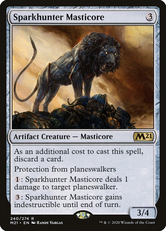Sparkhunter Masticore [Core Set 2021] Magic: The Gathering