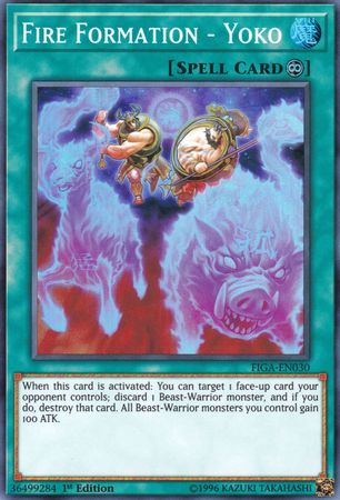 Fire Formation - Yoko [FIGA-EN030] Super Rare Yu-Gi-Oh!
