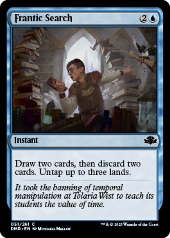 Frantic Search [Dominaria Remastered] Magic: The Gathering