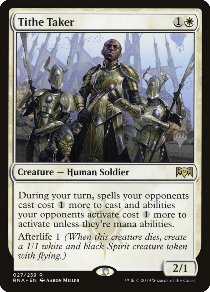 Tithe Taker (Promo Pack) [Ravnica Allegiance Promos] Magic: The Gathering