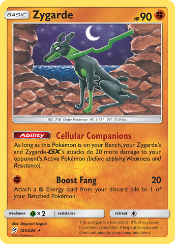 Zygarde (124/236) [Sun & Moon: Unified Minds] Pokémon