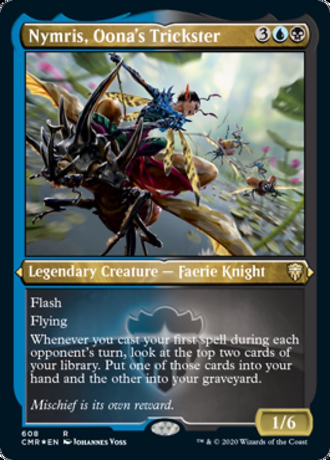 Nymris, Oona's Trickster (Etched) [Commander Legends] Magic: The Gathering