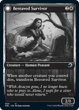 Bereaved Survivor // Dauntless Avenger [Innistrad: Double Feature] Magic: The Gathering