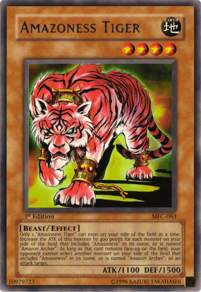 Amazoness Tiger [MFC-063] Rare Yu-Gi-Oh!