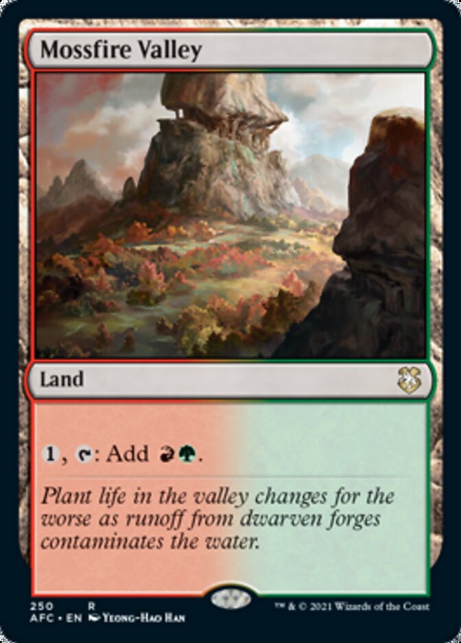 Mossfire Valley [Dungeons & Dragons: Adventures in the Forgotten Realms Commander] Magic: The Gathering
