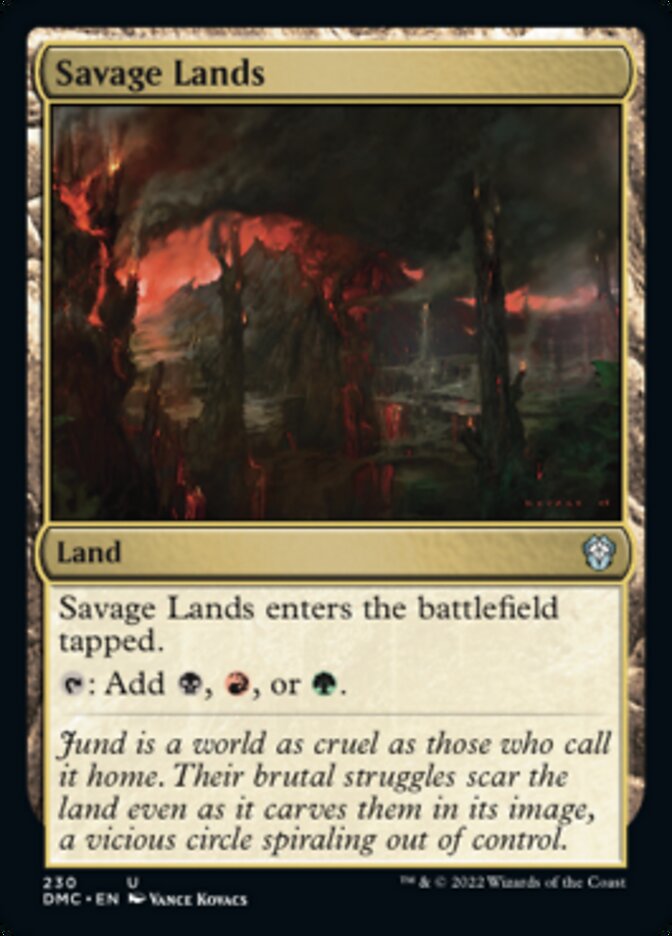 Savage Lands [Dominaria United Commander] Magic: The Gathering