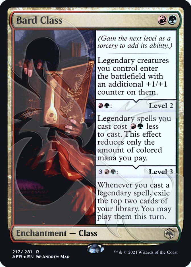 Bard Class (Ampersand Promo) [Dungeons & Dragons: Adventures in the Forgotten Realms Promos] Magic: The Gathering