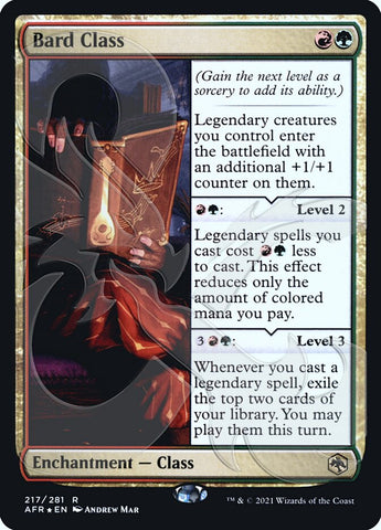 Bard Class (Ampersand Promo) [Dungeons & Dragons: Adventures in the Forgotten Realms Promos] Magic: The Gathering