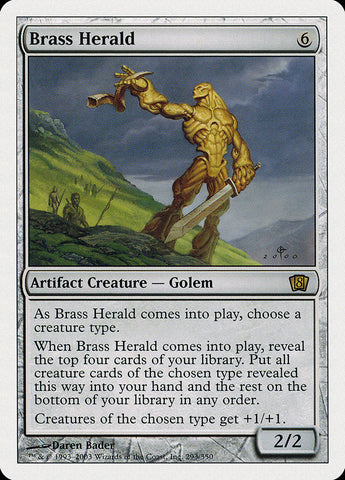 Brass Herald [Eighth Edition] Magic: The Gathering
