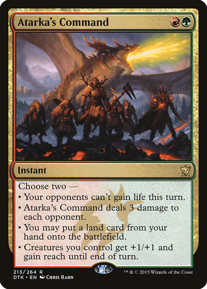 Atarka's Command [Dragons of Tarkir] Magic: The Gathering