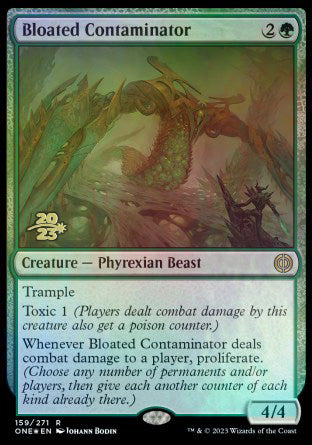 Bloated Contaminator [Phyrexia: All Will Be One Prerelease Promos] Magic: The Gathering