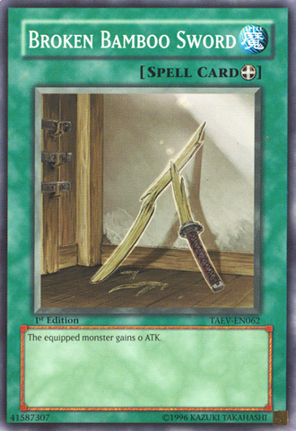 Broken Bamboo Sword [TAEV-EN062] Common Yu-Gi-Oh!