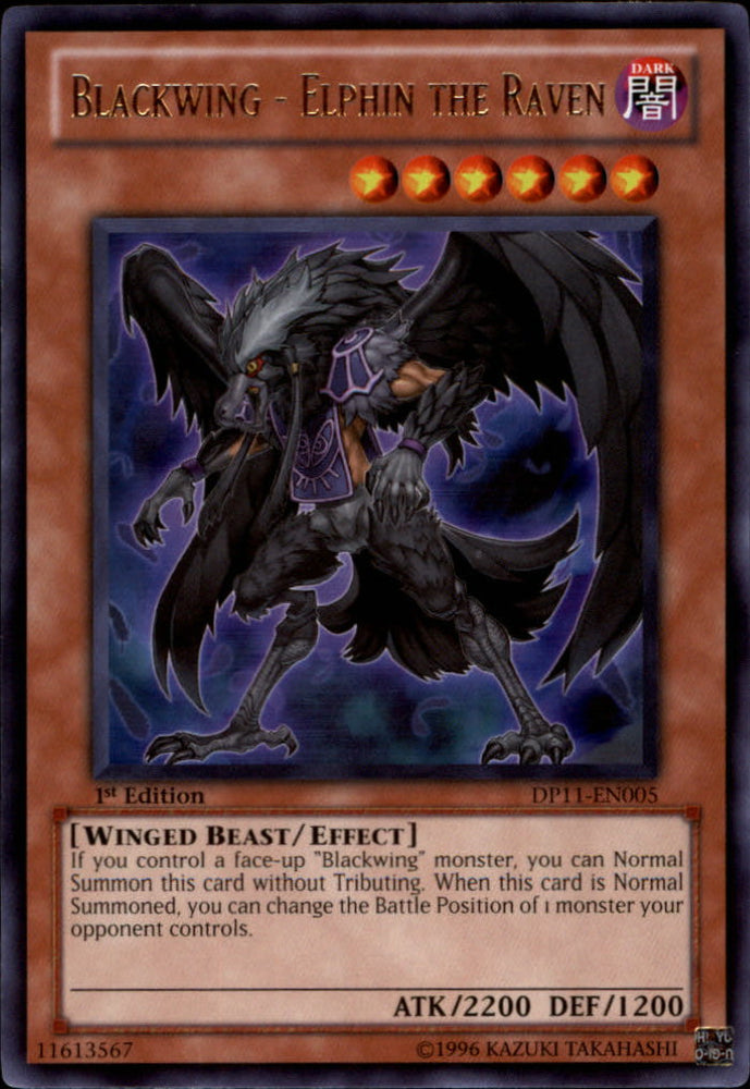 Blackwing - Elphin the Raven [DP11-EN005] Rare Yu-Gi-Oh!