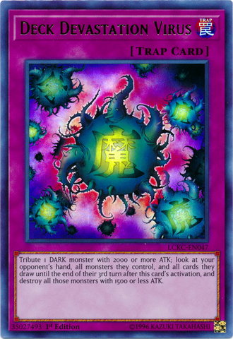 Deck Devastation Virus [LCKC-EN047] Ultra Rare