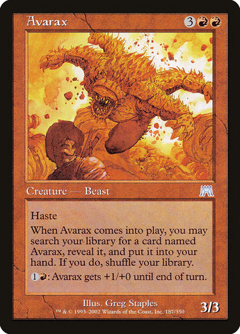 Avarax [Onslaught] Magic: The Gathering