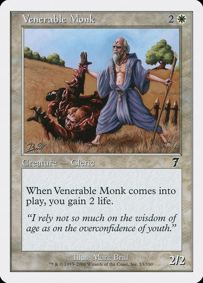 Venerable Monk [Seventh Edition] Magic: The Gathering