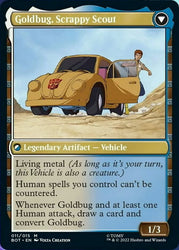 Goldbug, Humanity's Ally // Goldbug, Scrappy Scout [Transformers] Magic: The Gathering