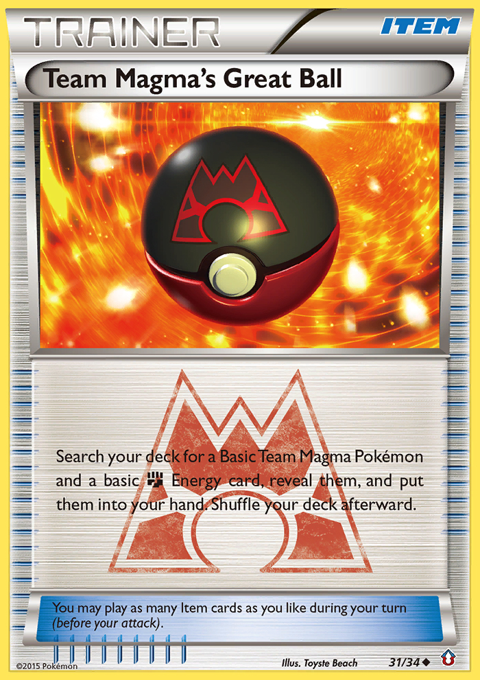 Team Magma's Great Ball (31/34) [XY: Double Crisis] Pokémon