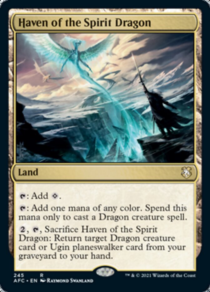 Haven of the Spirit Dragon [Dungeons & Dragons: Adventures in the Forgotten Realms Commander] Magic: The Gathering