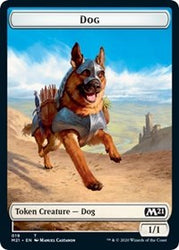 Dog // Weird Double-Sided Token [Core Set 2021 Tokens] Magic: The Gathering