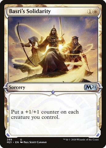 Basri's Solidarity (Showcase) [Core Set 2021] Magic: The Gathering