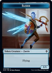 Faerie // Food (15) Double-Sided Token [Throne of Eldraine Tokens] Magic: The Gathering