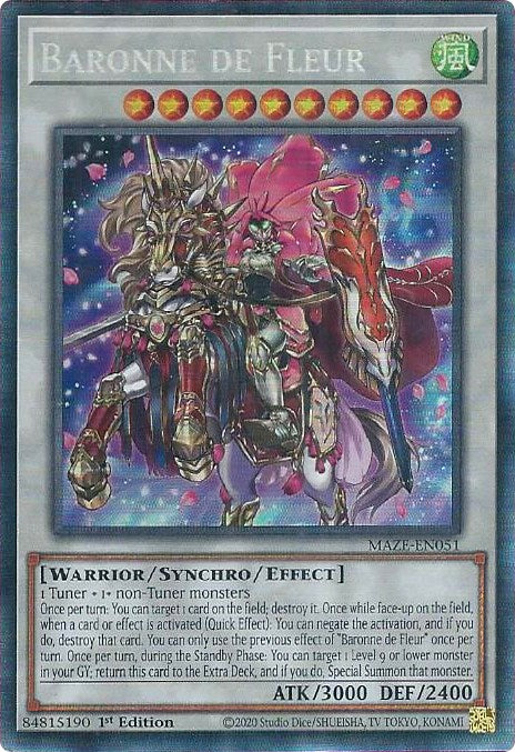Baronne de Fleur [MAZE-EN051] Collector's Rare Yu-Gi-Oh!