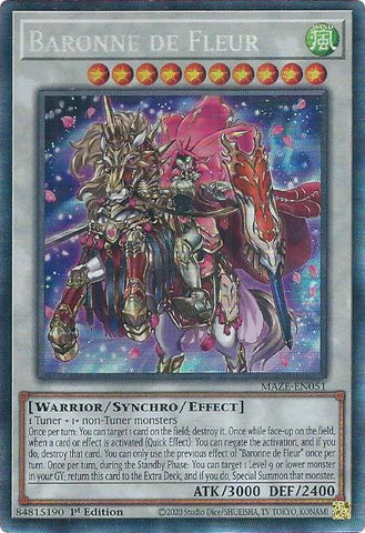 Baronne de Fleur [MAZE-EN051] Collector's Rare Yu-Gi-Oh!