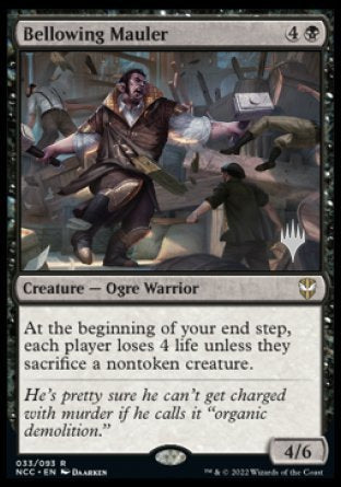 Bellowing Mauler (Promo Pack) [Streets of New Capenna Commander Promos] Magic: The Gathering