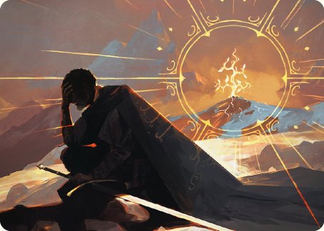 Aragorn, the Uniter Art Card [The Lord of the Rings: Tales of Middle-earth Art Series] Magic: The Gathering