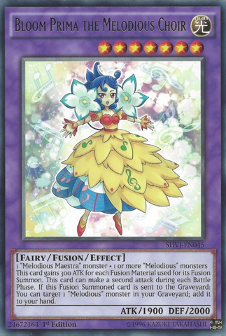 Bloom Prima the Melodious Choir [SHVI-EN045] Rare Yu-Gi-Oh!