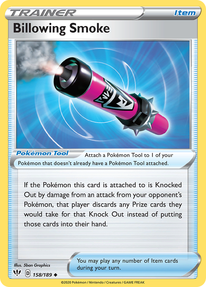 Billowing Smoke (158/189) [Sword & Shield: Darkness Ablaze] Pokémon