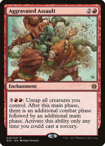 Aggravated Assault [Explorers of Ixalan] Magic: The Gathering