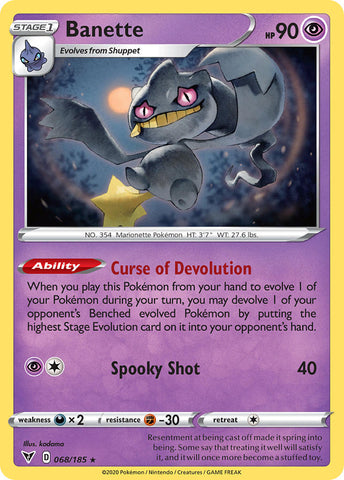 Banette (068/185) [Sword & Shield: Vivid Voltage] Pokémon