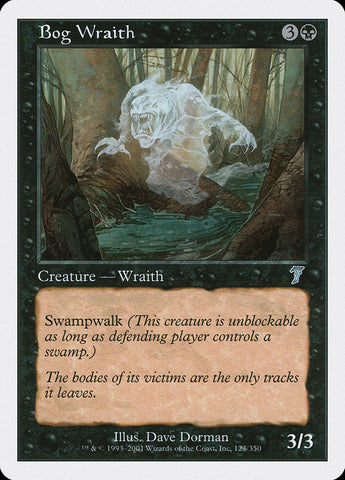 Bog Wraith [Seventh Edition] Magic: The Gathering
