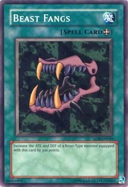 Beast Fangs [LOB-EN041] Common Yu-Gi-Oh!