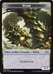 Elephant // Wurm (029) Double-Sided Token [Double Masters Tokens] Magic: The Gathering