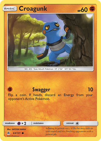 Croagunk (63/131) [Sun & Moon: Forbidden Light] Pokémon