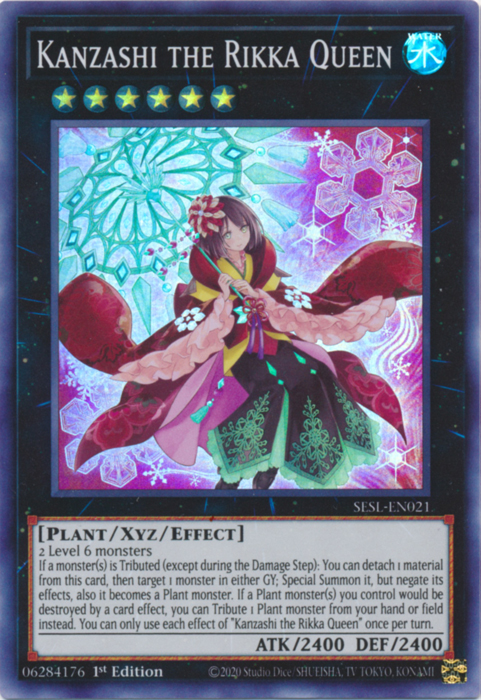 Kanzashi the Rikka Queen [SESL-EN021] Super Rare Yu-Gi-Oh!