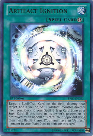 Artifact Ignition [PRIO-EN060] Ultra Rare Yu-Gi-Oh!