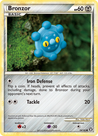 Bronzor (58/102) [HeartGold & SoulSilver: Triumphant] Pokémon