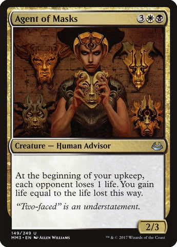 Agent of Masks [Modern Masters 2017] Magic: The Gathering