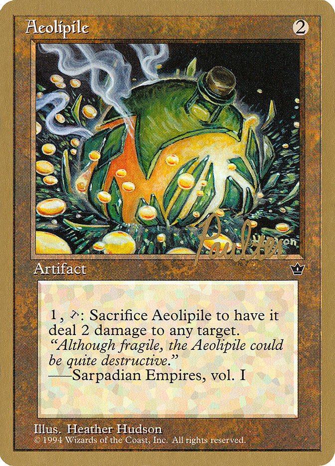 Aeolipile (Preston Poulter) [Pro Tour Collector Set] Magic: The Gathering