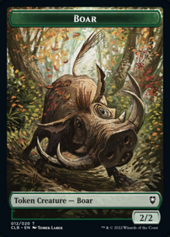 Boar Token [Commander Legends: Battle for Baldur's Gate Tokens] Magic: The Gathering